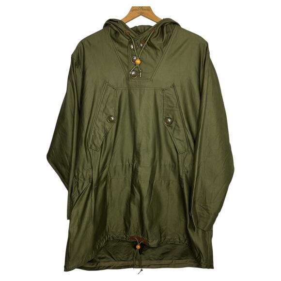 Vintage 1943 40s WW2 WWII Army Green Cotton Field Parka Anorak Small 55-P-4105 - Picture 1 of 15